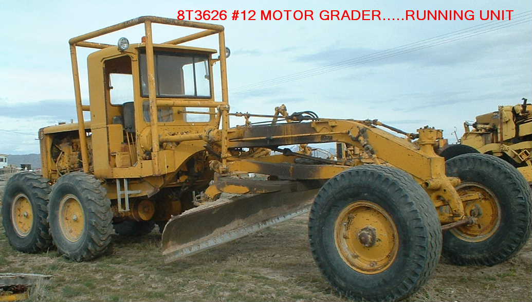 8T3626 #12 motor grader dry clutch machine.