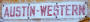 Austin Western grader main frame tin sign