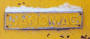 Cast hanomag name plate, removed from Massey 44C articulated wheel loader